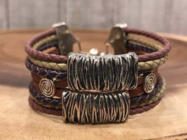 Double Basket Leather Bracelet picture