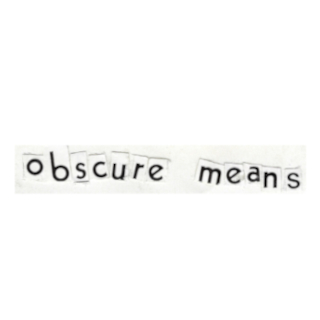 obscure means