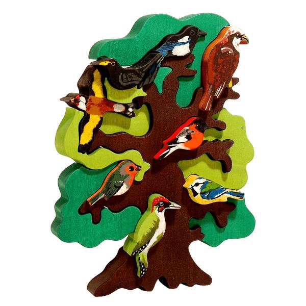 European Bird Tree Puzzle picture
