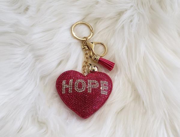 Hope Heart Keychain