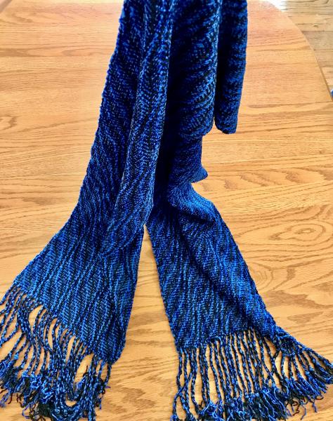 Chenille Scarf - Handwoven picture