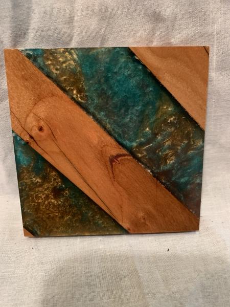 Wood and Epoxy Drink Coaster picture