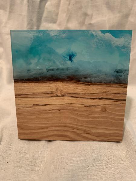Wood and Epoxy Drink Coaster picture