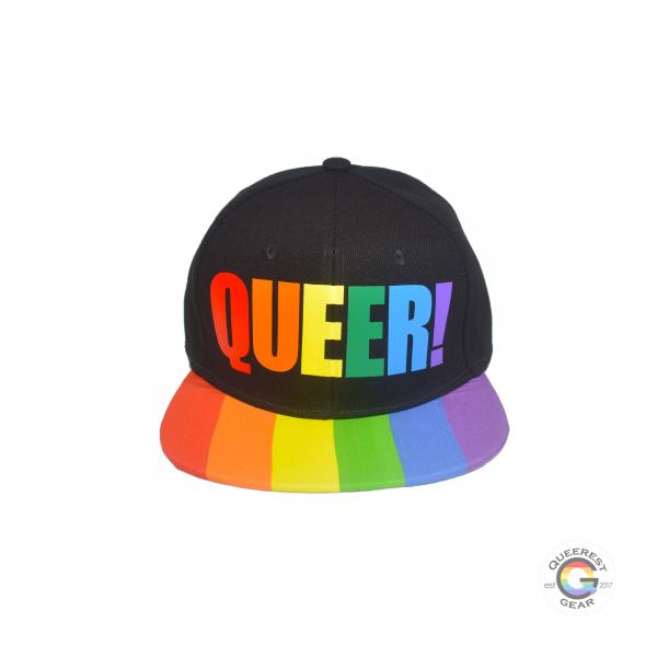 Queer Rainbow Snapback Hat
