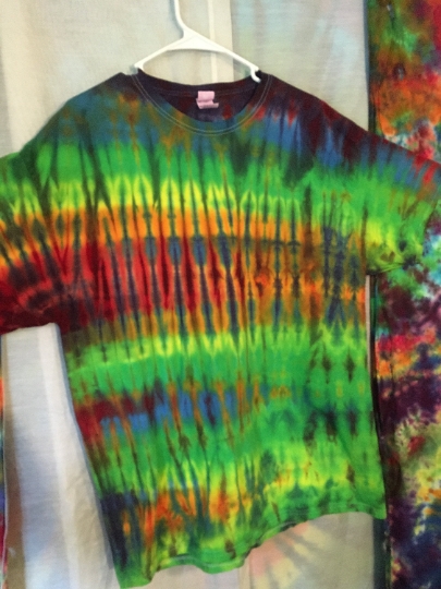 Tie Dye - Tie Dyed T Shirt - Mens XL (46-48) Fruit of the Loom 100% Cotton Short Sleeve Shirt - Comfort Colors Tshirt. #336 picture