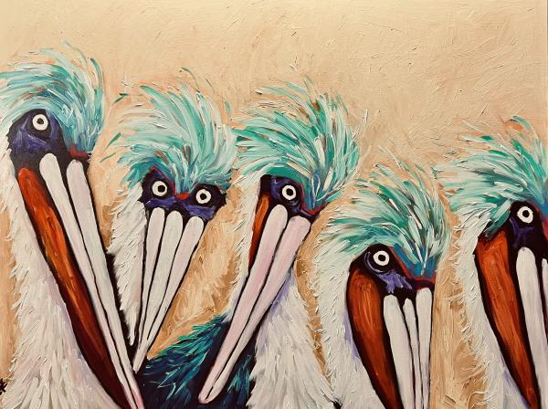 Disheveled Pelicans