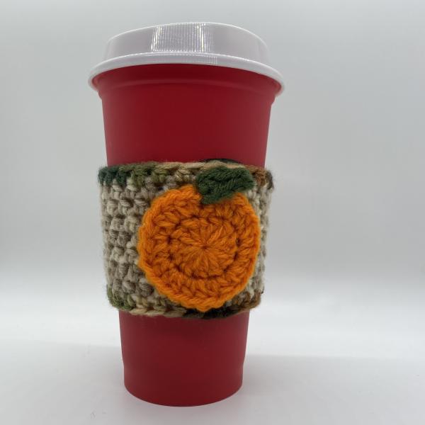 Tan with Trim Pumpkin Coffee Sleeve