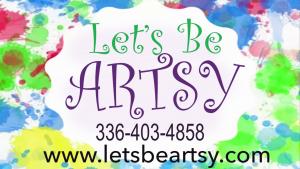 Let's Be Artsy! logo