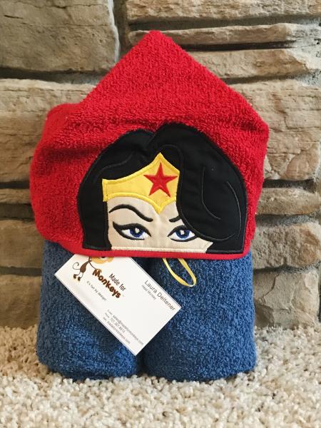 Woman Hero Hooded Towel