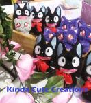 Jiji Black Cat Plushies