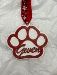 Personalized Pet Ornaments, Pet Name Ornament, Paw Ornament, Dog Ornament, Cat ornament, Pet Christmas ornament