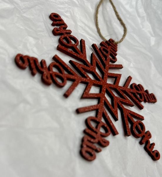 Ohio Snowflake Ornament, OHIO Ornament, Ohio Christmas, Snowflake Ohio Ornament picture