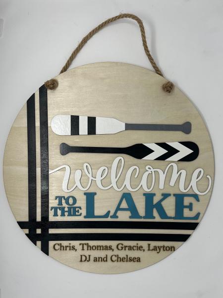 Welcome to the Lake Door Sign, Wall Sign, Lake House Welcome *FREE SHIPPING*