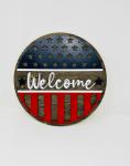 Patriotic Welcome Sign, USA Welcome Sign, 4th of July, Veterans Welcome, Sign Red White Blue Welcome Sign, Independence Day Welcome sign