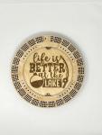 Custom Cribbage Board Life is Better at the Lake Cribbage Board Lake House Custom Cribbage Pegs Engraved Cribbage with Name Pegs with Names