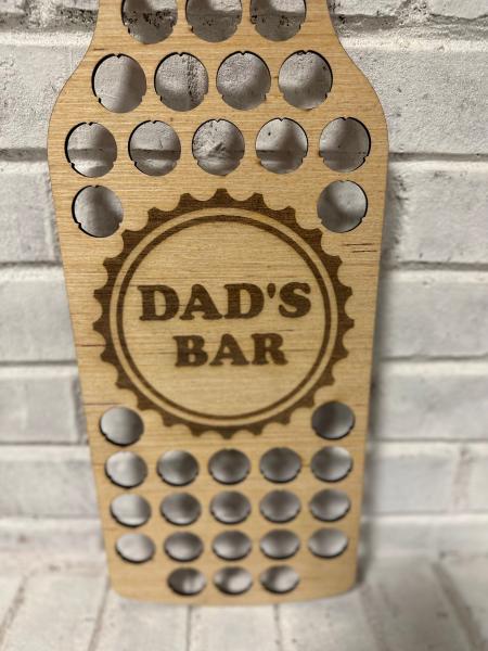 Bottle Cap Sign Bar Sign Beer Sign Beer Bottle Sign Man Cave Sign for Dad Gift for Beer Lover Gift Beer Bottle Cap Holder Any Text Engraved picture