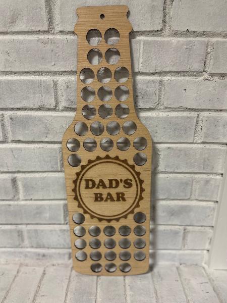 Bottle Cap Sign Bar Sign Beer Sign Beer Bottle Sign Man Cave Sign for Dad Gift for Beer Lover Gift Beer Bottle Cap Holder Any Text Engraved