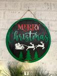 Merry Christmas Welcome Sign, Christmas Welcome Sign, Christmas Door Hanger