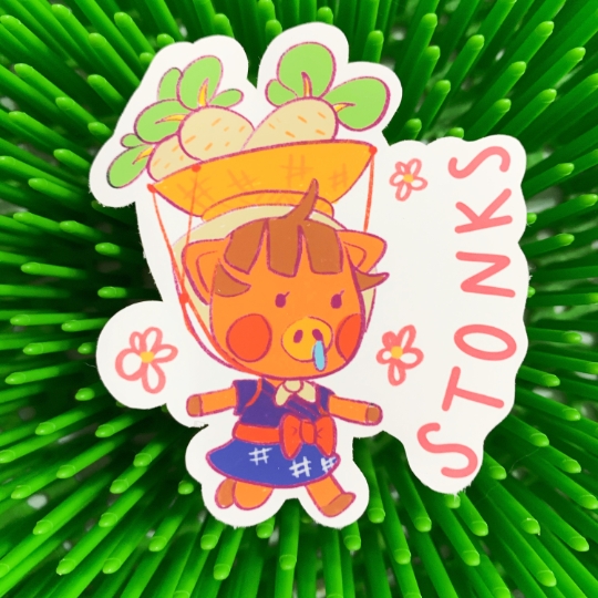 Daisy Mae Stonks Sticker