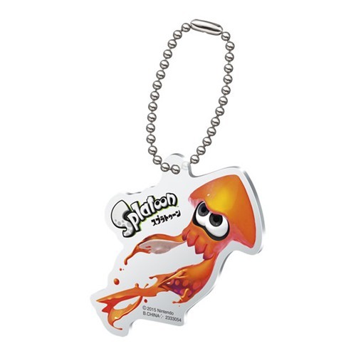 Splatoon Orange Inkling Squid Ver. Acrylic Key Chain picture