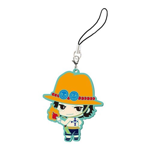 One Piece Ace Rubber Phone Strap picture