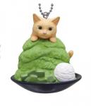 Neko Cafe Cat Cafe Tan on Green Tea Ice Vol. 9 Mascot Key Chain