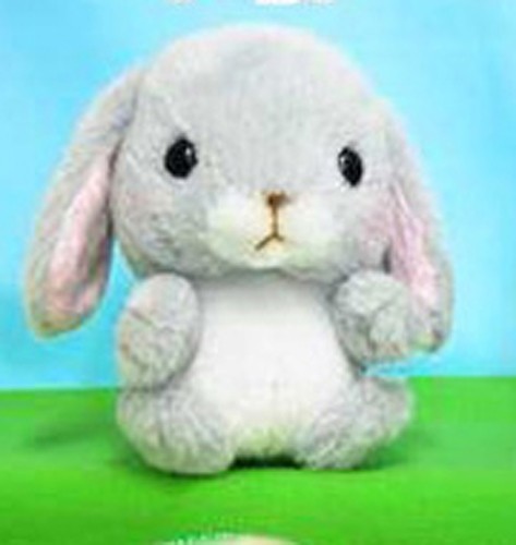 Pote Usa 3'' Gray Bunny Amuse Plush Key Chain picture