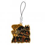 Monster Hunter Zorah Magdaros Arch Tempered Stained Glass Metal Phone Strap