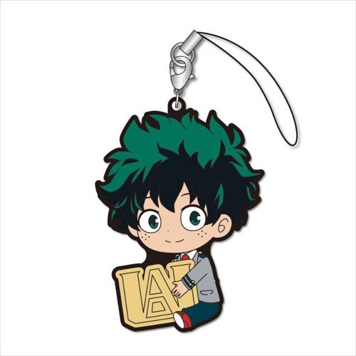 My Hero Academia Midoriya Izuku Deku Holding Logo Gyugyutto Rubber ...