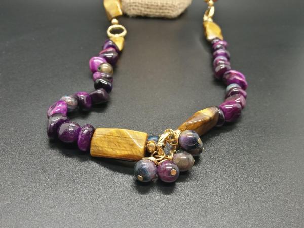 Royal Tiger's Eye Rope Necklace