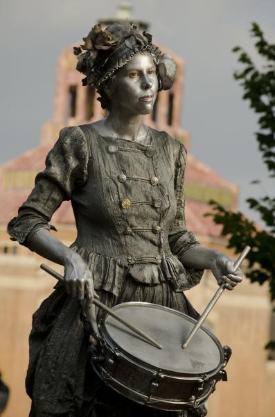 Silver Drummer Girl