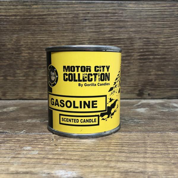 New Car Leather Interior - Car Guy Themed Candles - Motor City Candles, 8 ounce Soy Wax Paint Can Candle, Leather, picture