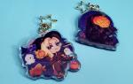 Halloween OW 2.5" Glitter Epoxy Acrylic Charms Bundle