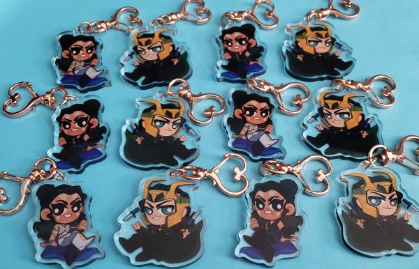 Mischief and Warrior Acrylic Charms Bundle