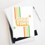 Good Vibes Journal - Vintage looking Hardcover Journal - Use for most anything like dream journal, thoughts on paper, and more