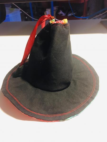 Black Hibiscus Hat picture