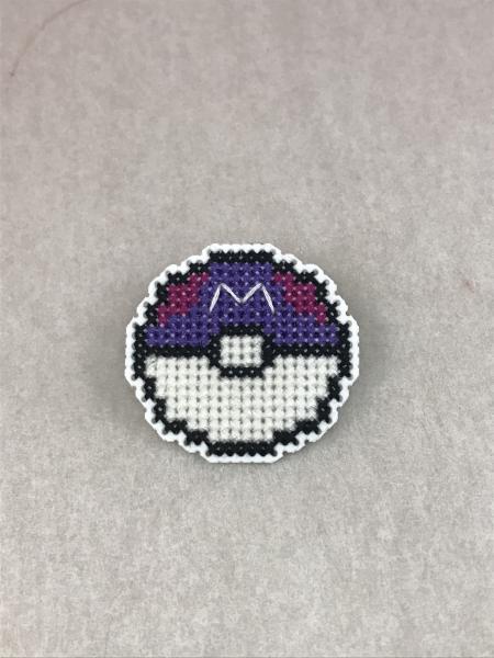 Master Ball Cross Stitch Pin picture