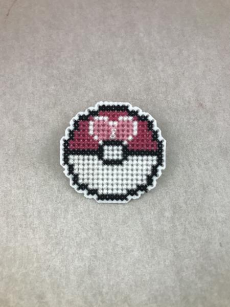 Love Ball Cross Stitch Pin picture