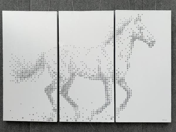 "CHASING THE MOON" (54" X 36" TRIPTYCH) picture