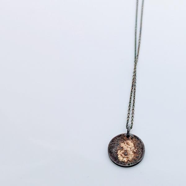 Gold Dust Disc Pendant