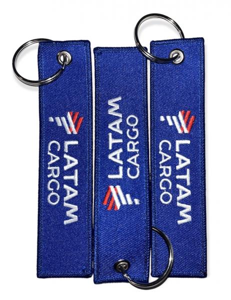 New Set 3 Keychain Diferent Airlines  *- 130*30mm twill+embroidery logo on both sides picture