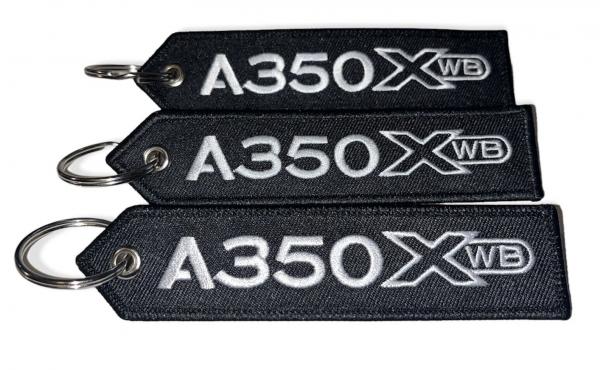 New Set 3 Keychain Diferent Airlines  *- 130*30mm twill+embroidery logo on both sides picture