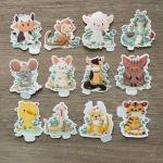 Zodiac Animal Durable LAMINATED Stickers