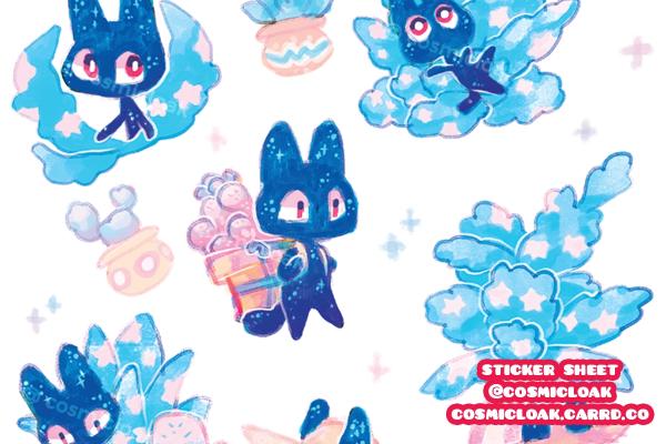 Space Cat Stickersheets