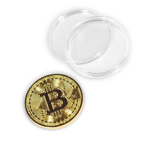 Bitcoin Gold Plated Commemorative Collector's Coin picture