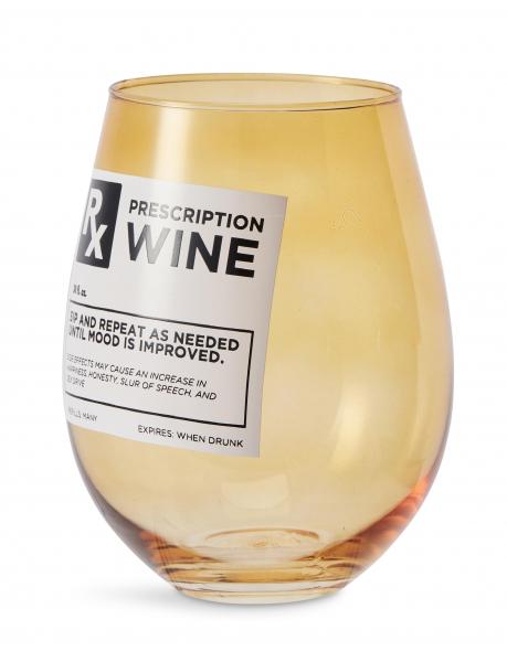 Rx Prescription 30oz Stemless Wine Glass picture