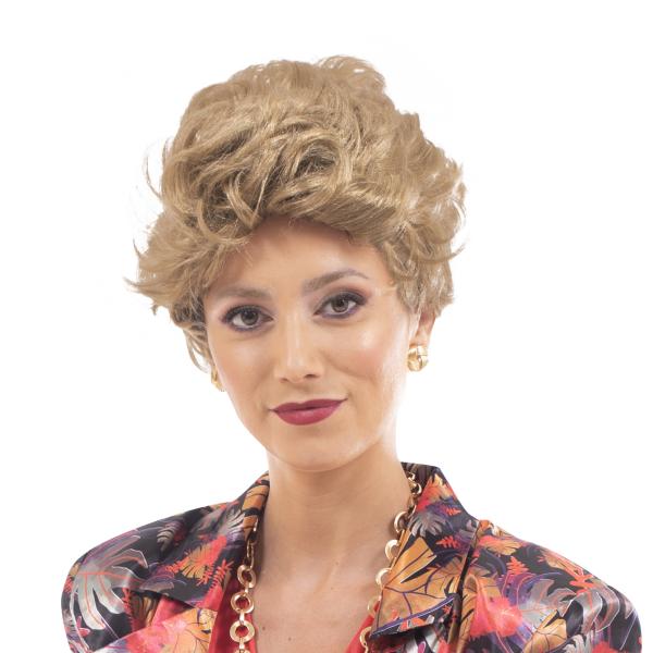 Golden Girls Blanche Adult Cosplay Costume Wig | Brown picture