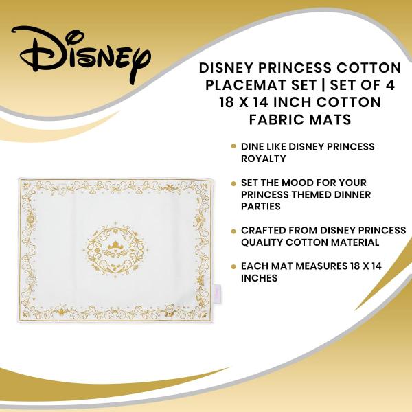 Disney Princess 18 x 14 Inch Cotton Place Mats | Set of 4   picture