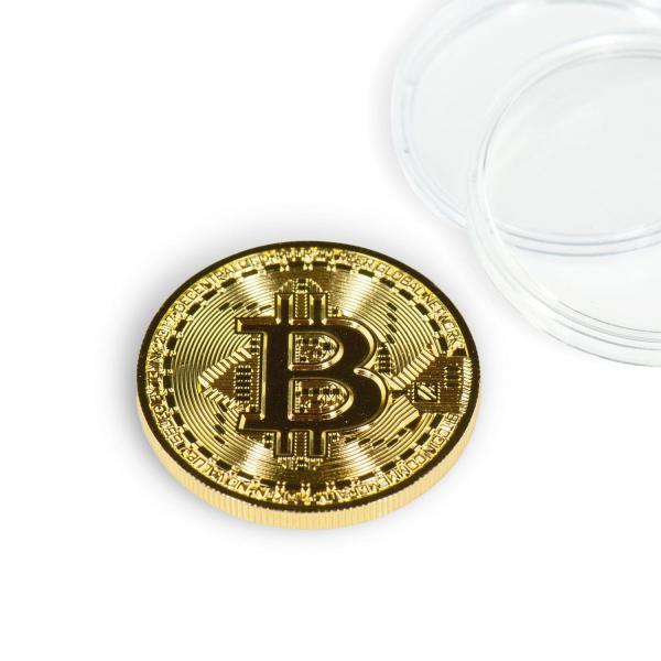 Bitcoin Gold Plated Commemorative Collector's Coin picture