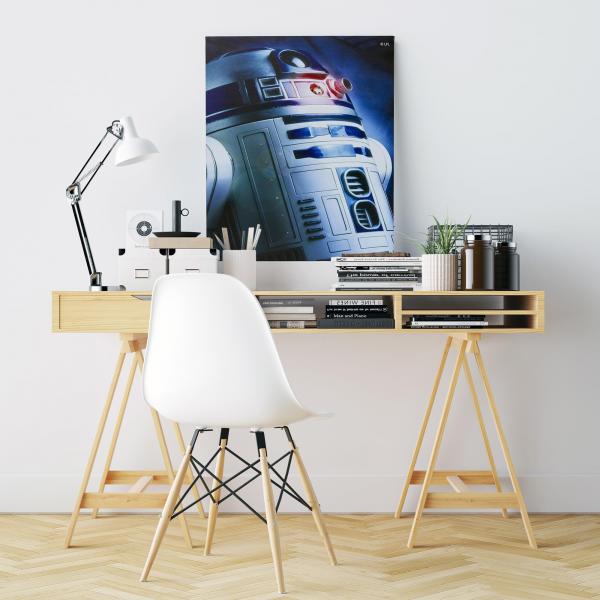 Start Wars 23.9"x19.9" Illuminated Canvas Wall Art: R2-D2 picture